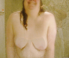 My wife in the shower - N