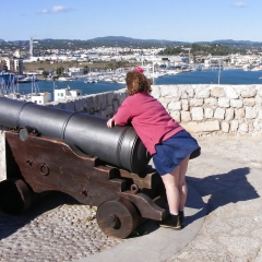 Flashing at Ibiza cathedral - N