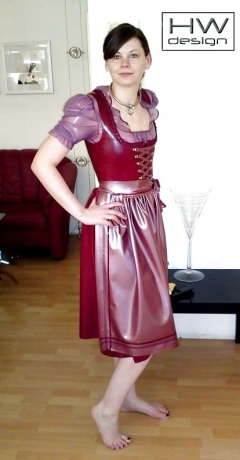 German latex dirndl - N