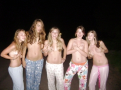 Epic collection of Amateur Teen Groups Flashing in Public - N