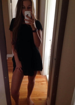 Hot brunette teen selfies - selfshot skinny girl with her ca - N