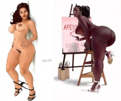 Ebony and Black Cartoon Fantasies - N