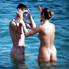 sexy nudist couples in holiday snapshots - N