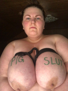 Worthless Fat Slut on Display - N