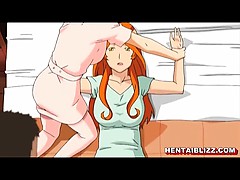 Japanese Hentai Gets Massage In Her Anal And Pussy By Doctor