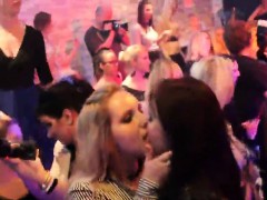 Slutty chicks get completely wild and nude at hardcore party