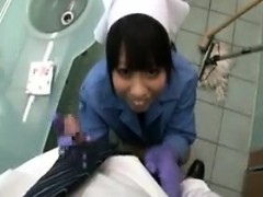 Slutty Japanese cleaning lady putting her blowjob talents o