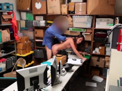 Shy petite teen thief punish fucked by a LP officer