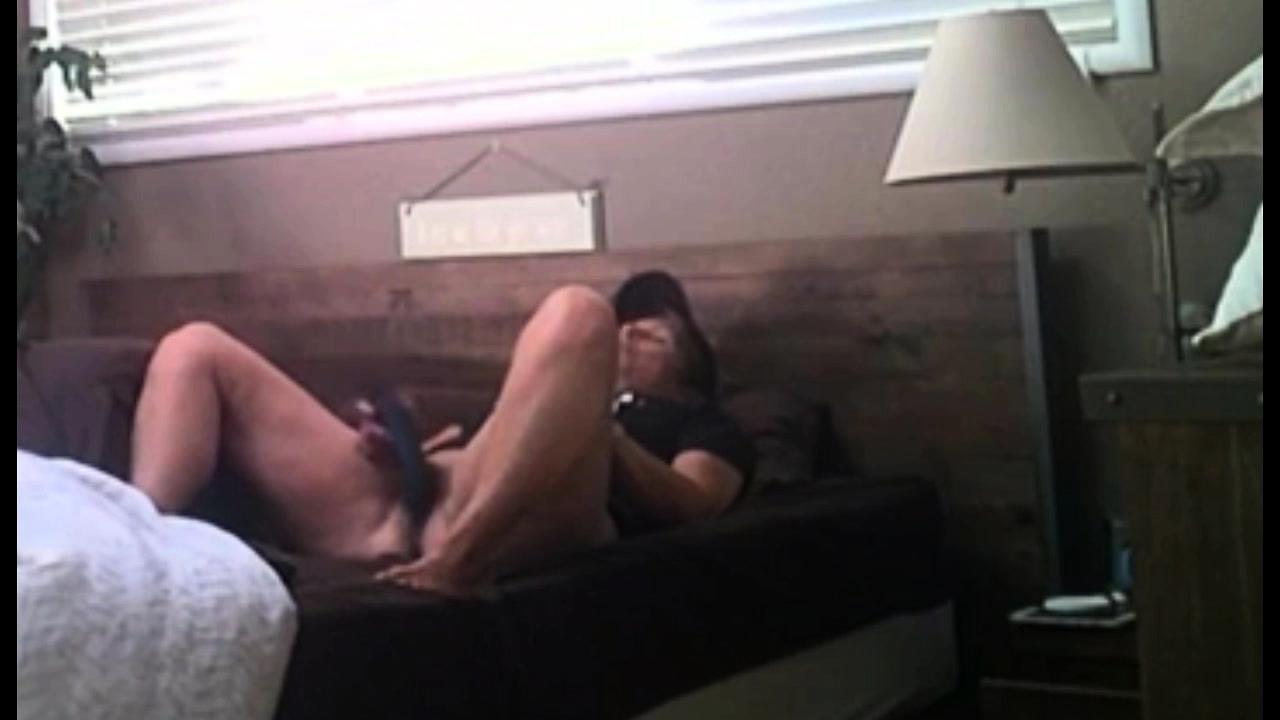 Hidden camera masturbation with dildo