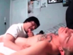Hot amateur video of real gay boyfriend giving blowjob and