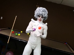 Cosplay porn with hottie masked as a clown