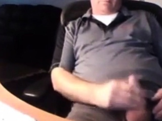 Handsome dad exposing his penis