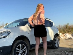 destryed-clothes-and-stranded-car