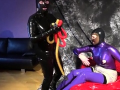 Amateur cd in latex fucked