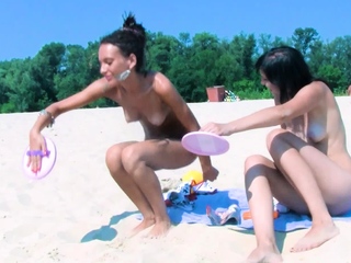 Hot nudist teen filmed by voyeur